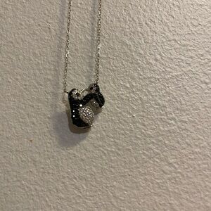 925 sterling silver penguin pendant and chain